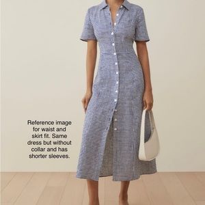 Reformation | Gingham Long Button Dress